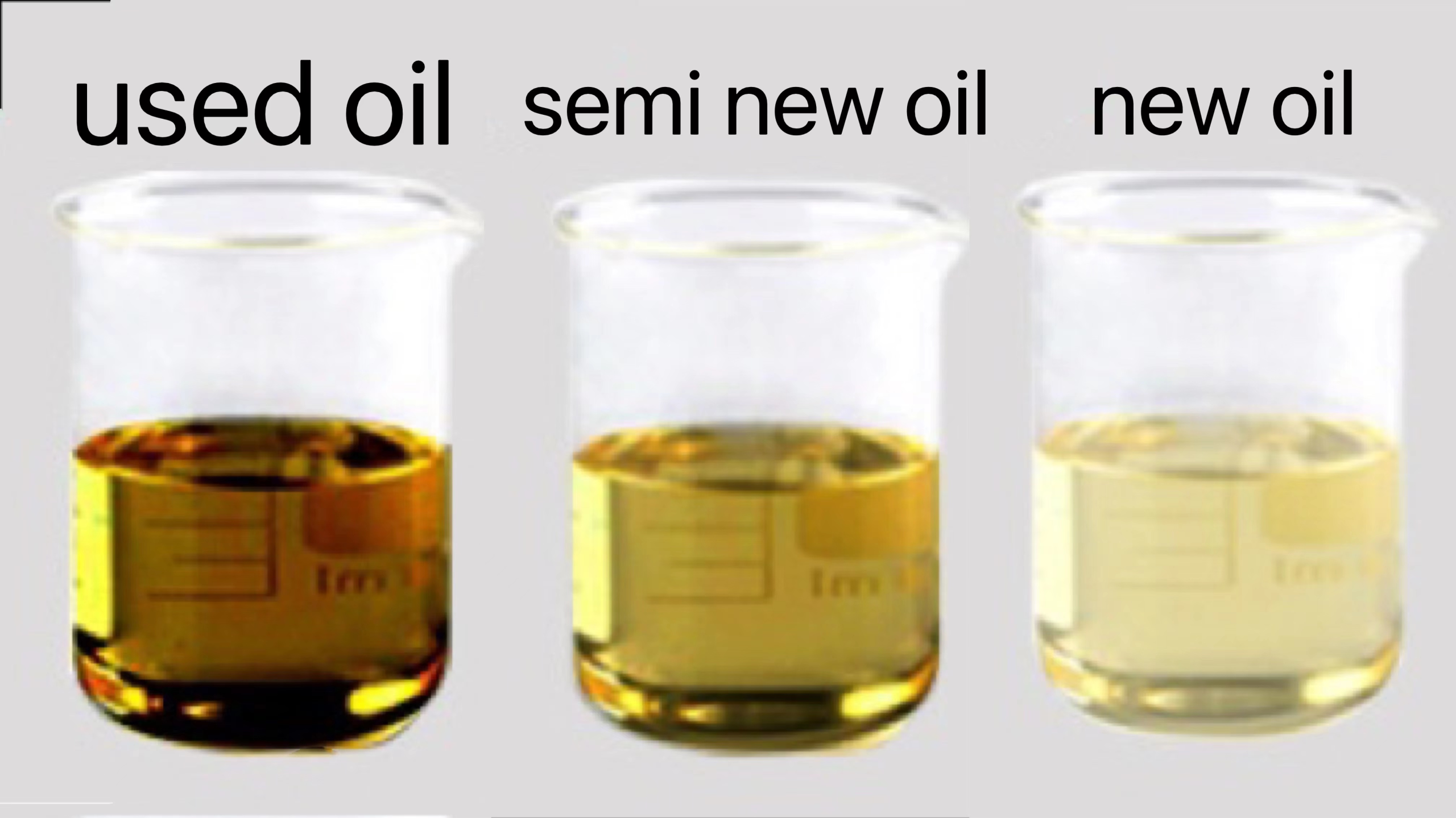 Transformer oil in different stages